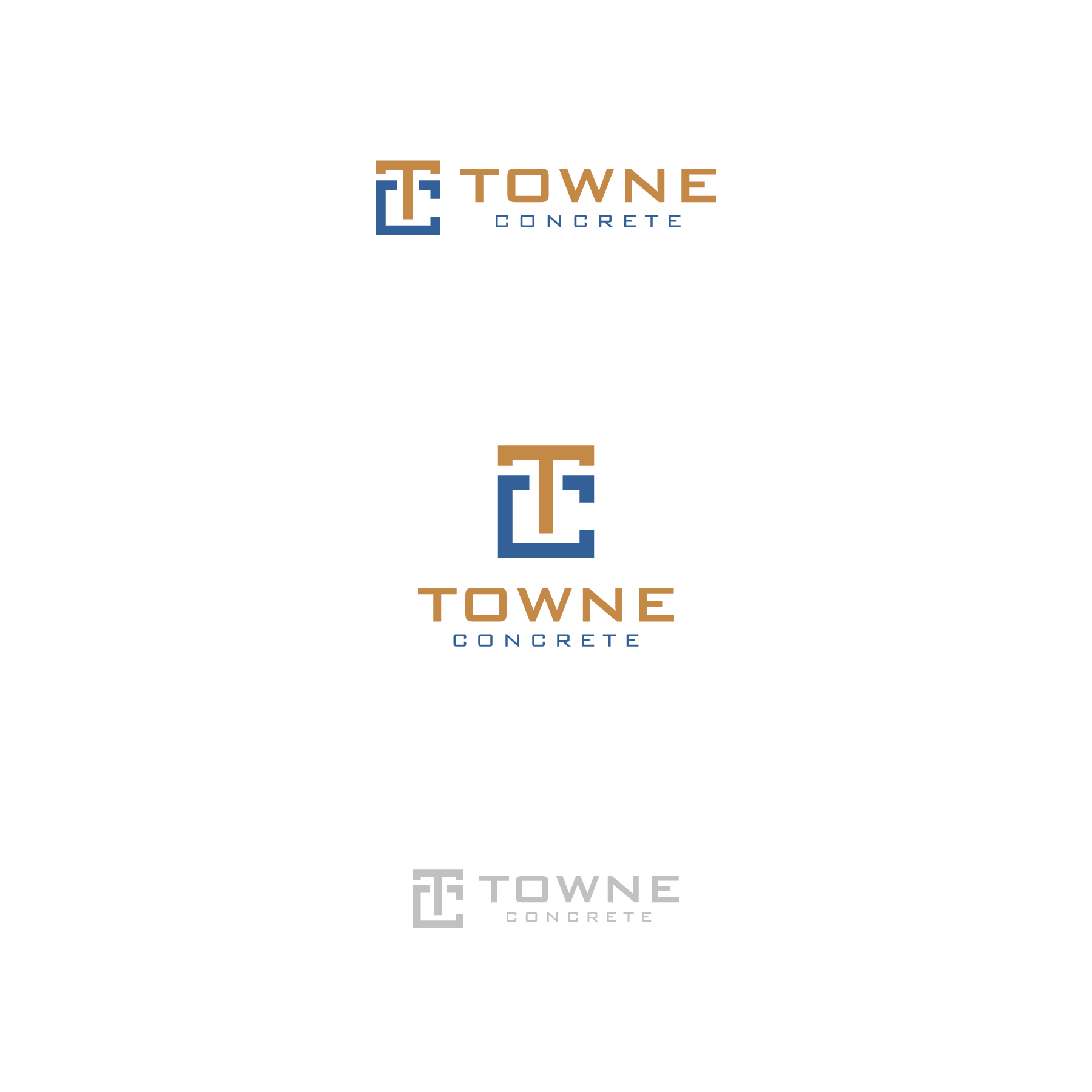 Logo Design by Lykos for Towne Concrete | Design #28126007