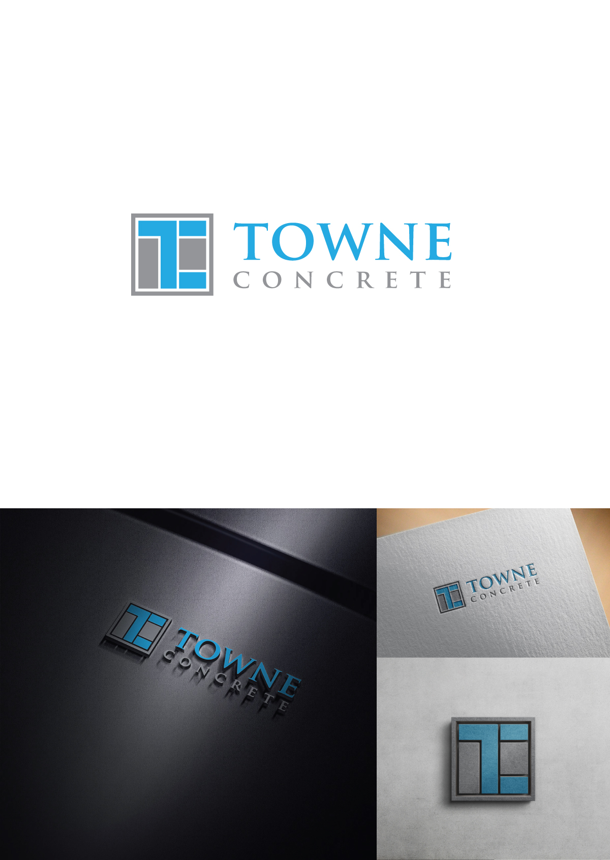 Diseño de Logo por Pixelon Studio para Towne Concrete | Diseño #28125746
