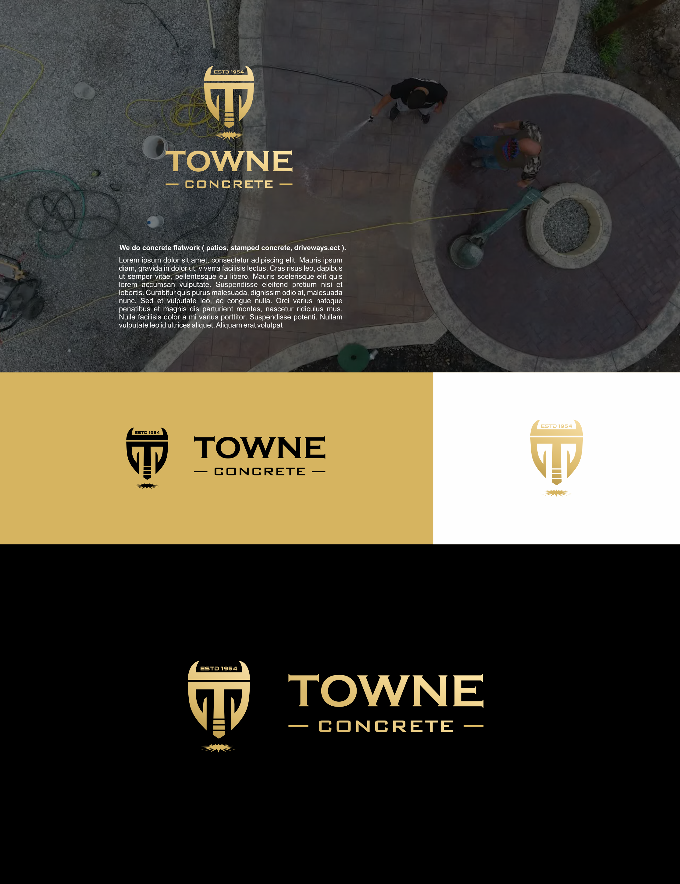 Logo Design by Pak We Designs for Towne Concrete | Design #28264908