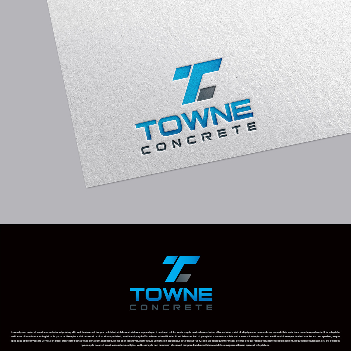 Logo Design by DesignDUO for Towne Concrete | Design #28160576