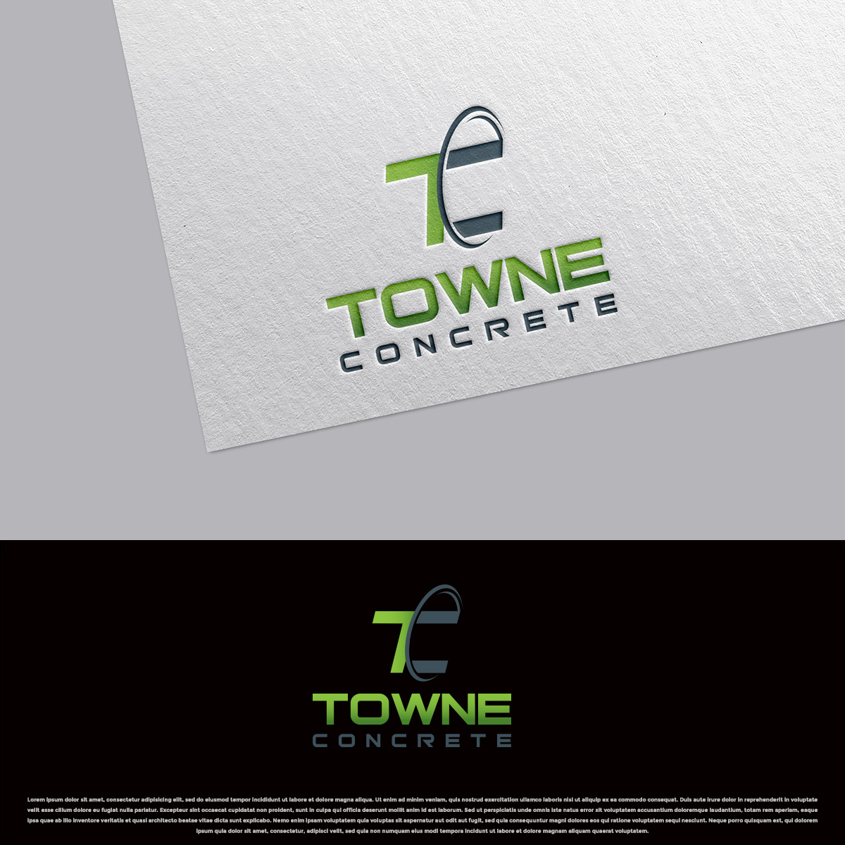 Logo Design by DesignDUO for Towne Concrete | Design #28160577