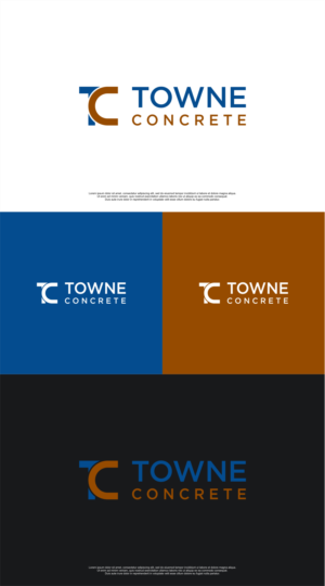 Logo Design by MASH Std for Towne Concrete | Design: #28127777