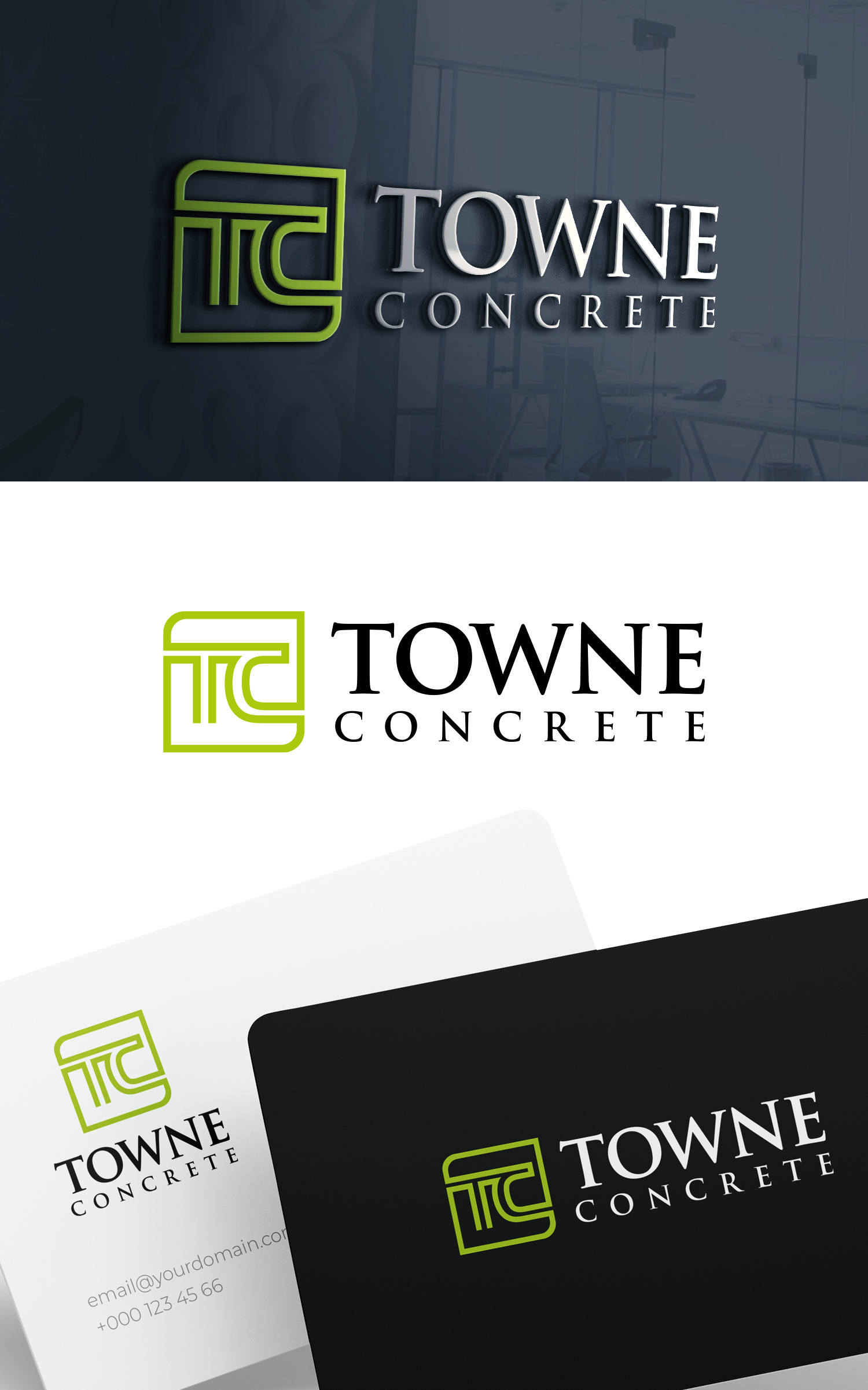 Logo-Design von Modeform für Towne Concrete | Design #28126530