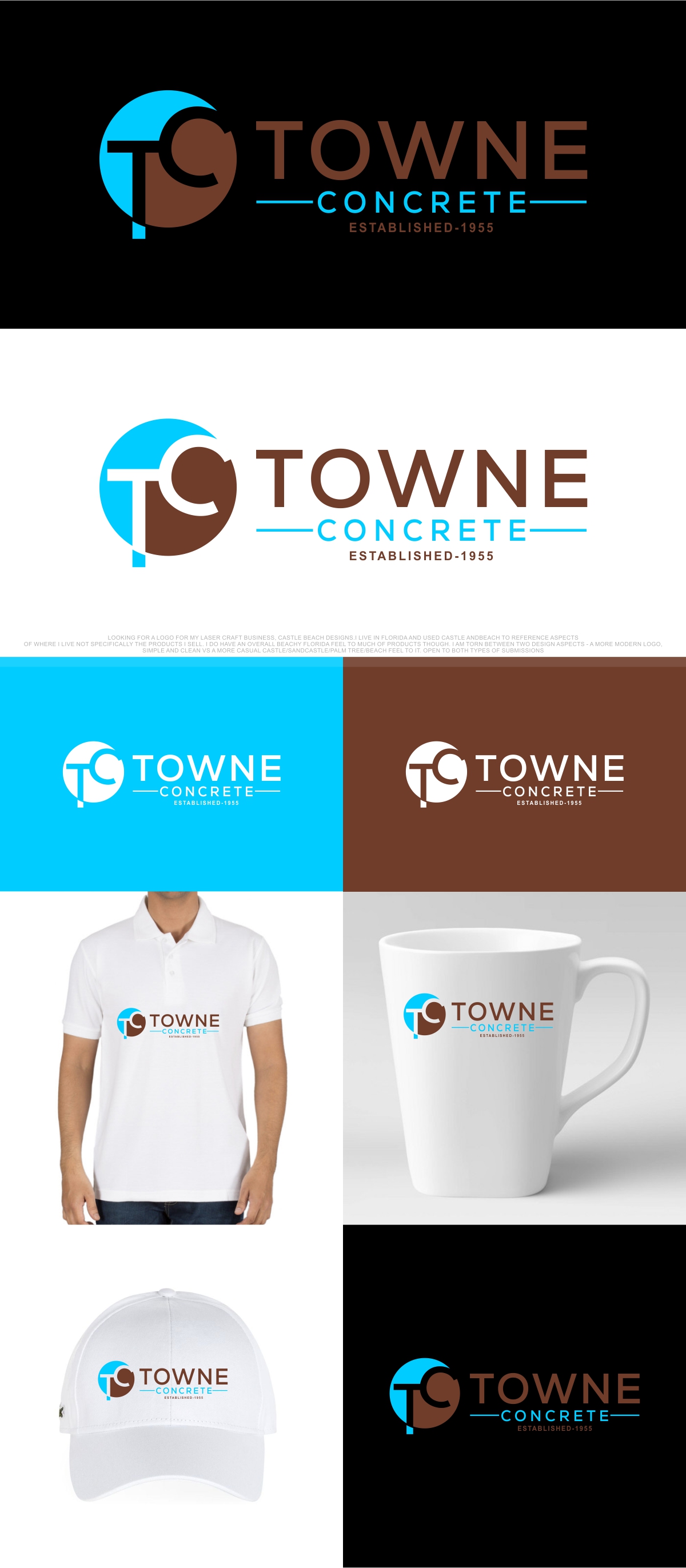 Logo Design by KajalRekha for Towne Concrete | Design #28125982