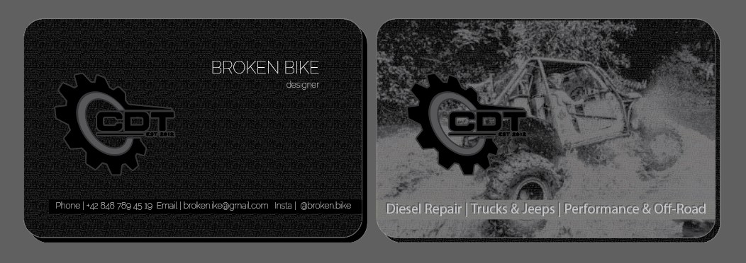 Business Card Design by broken.bike for this project | Design #28104511