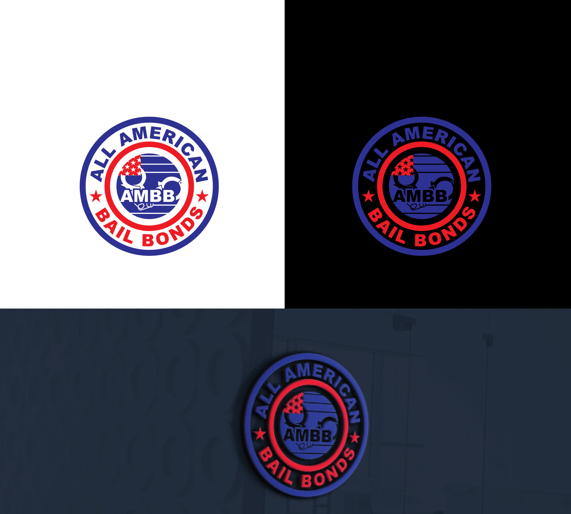 Logo Design by RRR Design for All American Bail Bonds | Design #28095448