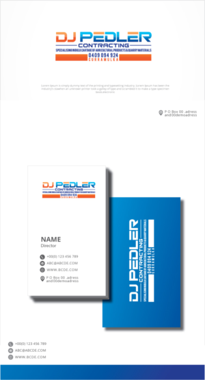 Logo Design by graphicevolution for DJ Pedler Contracting | Design: #28091963