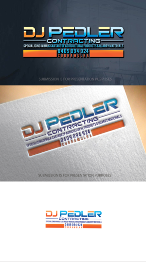 Logo Design by graphicevolution for DJ Pedler Contracting | Design: #28091964