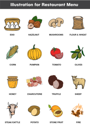 Illustration Design by Chinmayees for Charred Kitchen and Bar | Design: #28141711