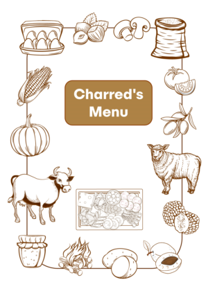 Illustration Design by Chinmayees for Charred Kitchen and Bar | Design: #28146220