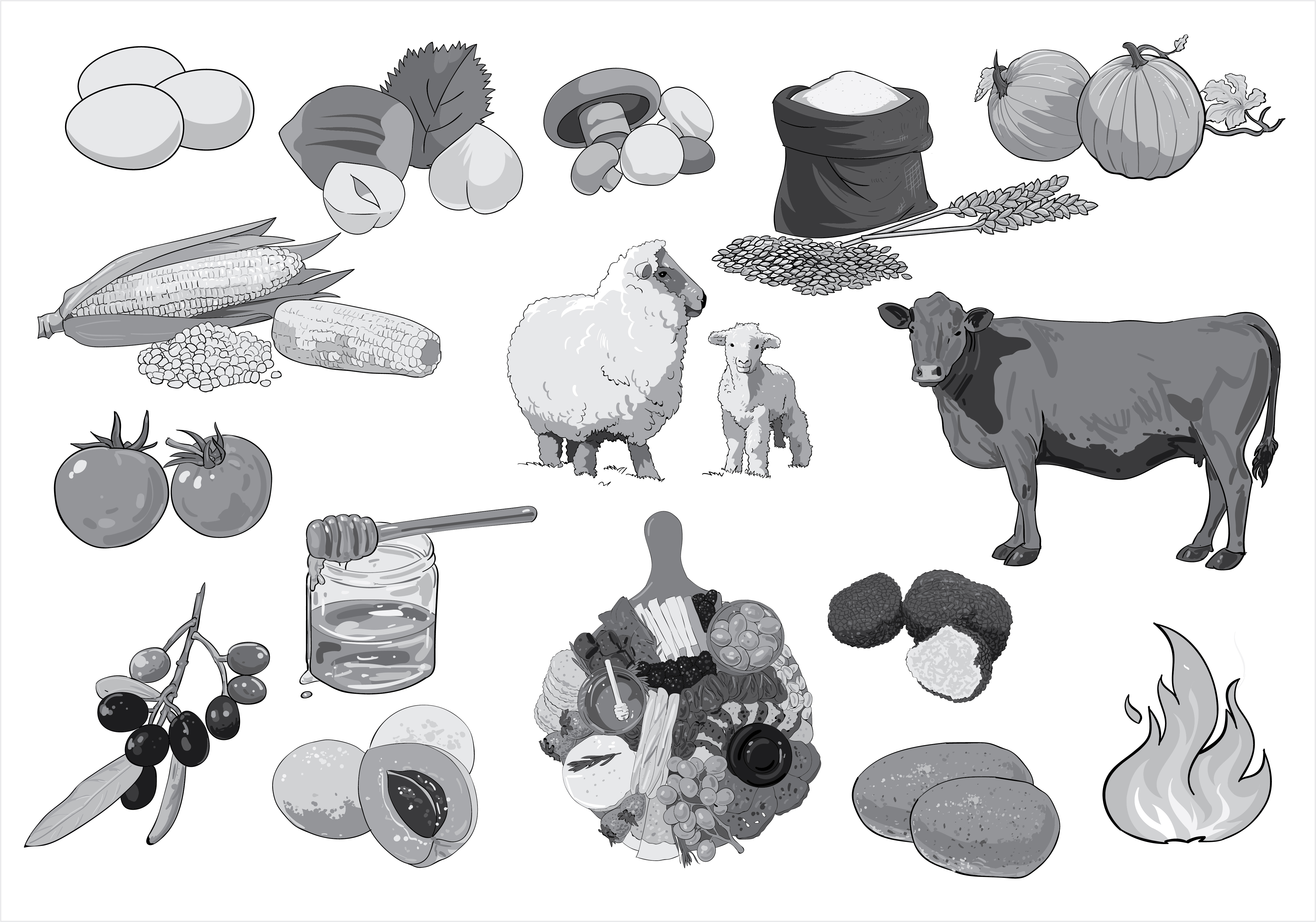 Illustration Design by arif for Charred Kitchen and Bar | Design #28150205