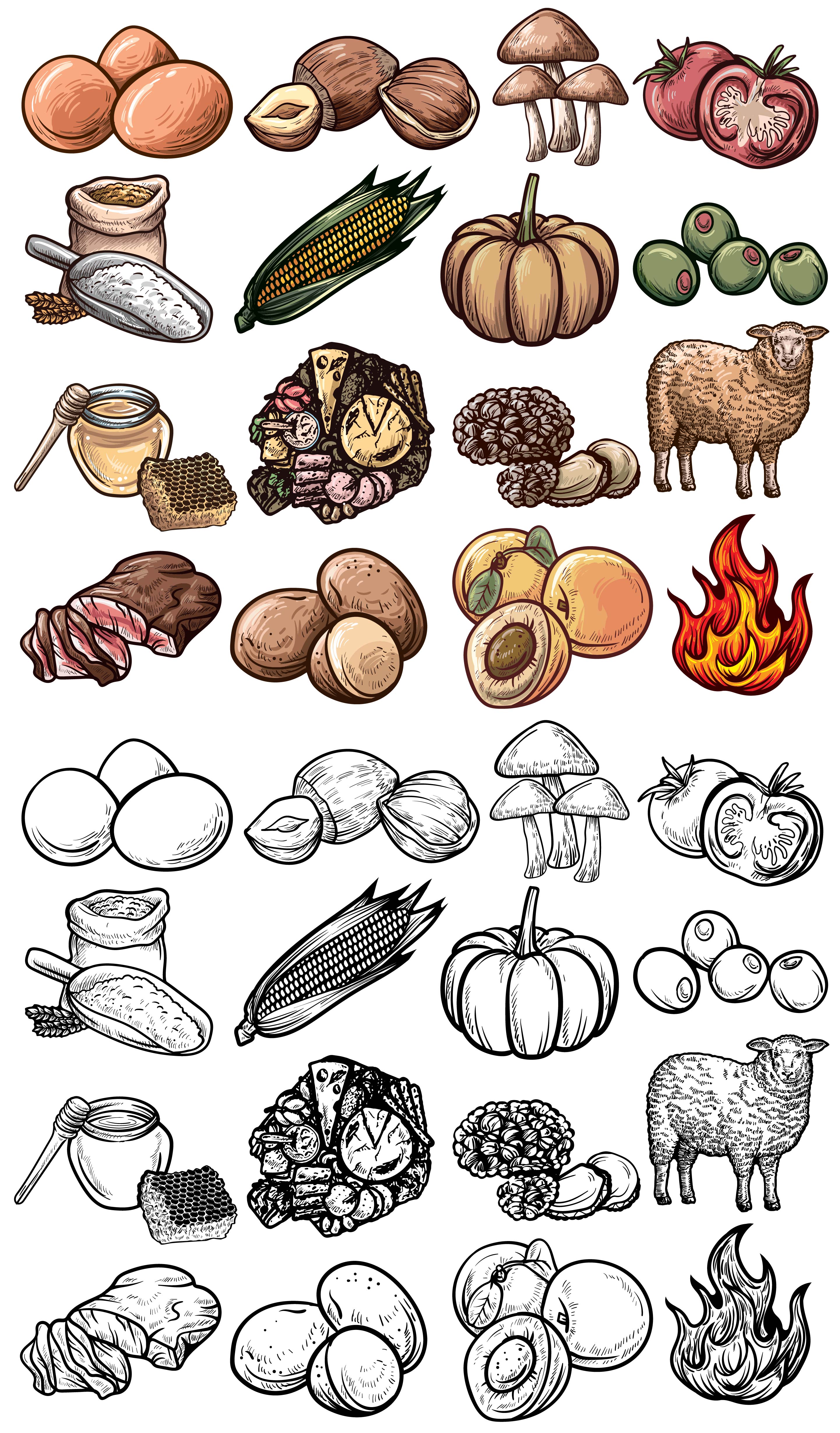 Illustration Design by ARTchemist for Charred Kitchen and Bar | Design #28100817