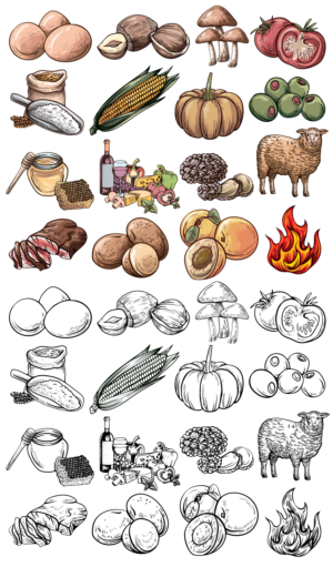 Illustrations for Restaurant Menu | Illustration Design by ARTchemist