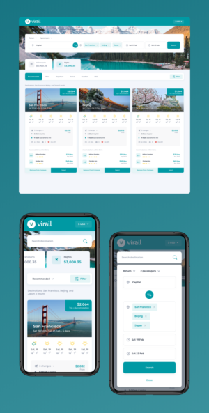 Virail - 'Destination Metasearch' | Web Design by Pixelbren