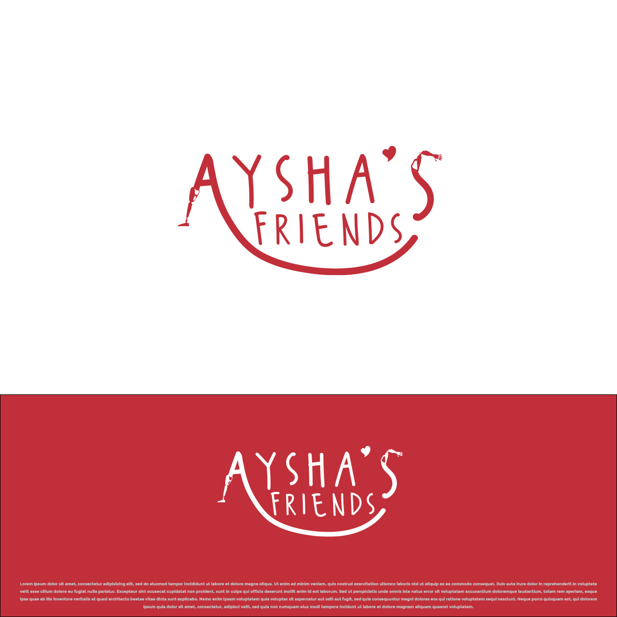 Logo Design by DesignDUO for Aysha’s Friends, Inc. | Design #28131294