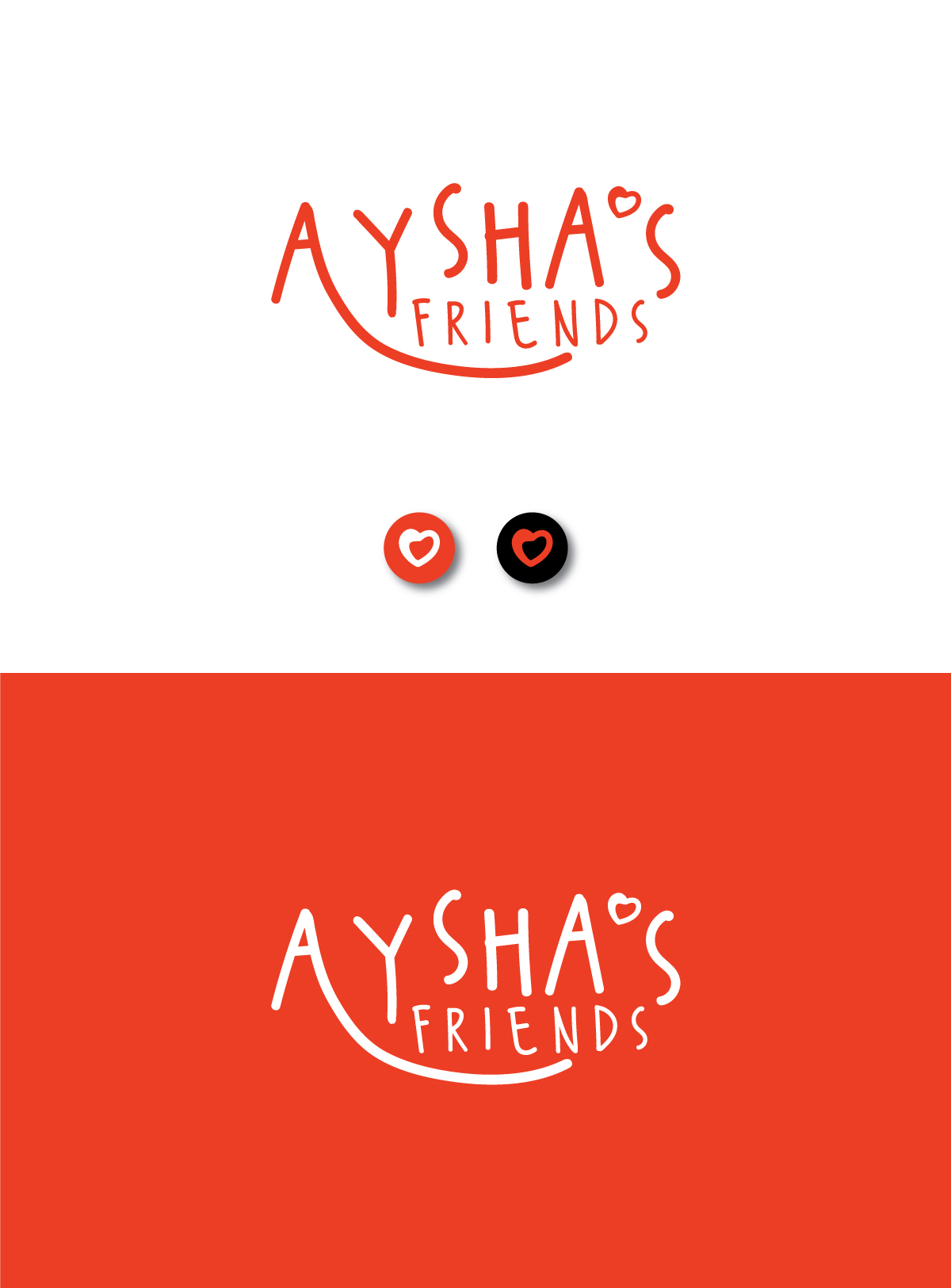Logo Design by step forward 2 for Aysha’s Friends, Inc. | Design #28190816