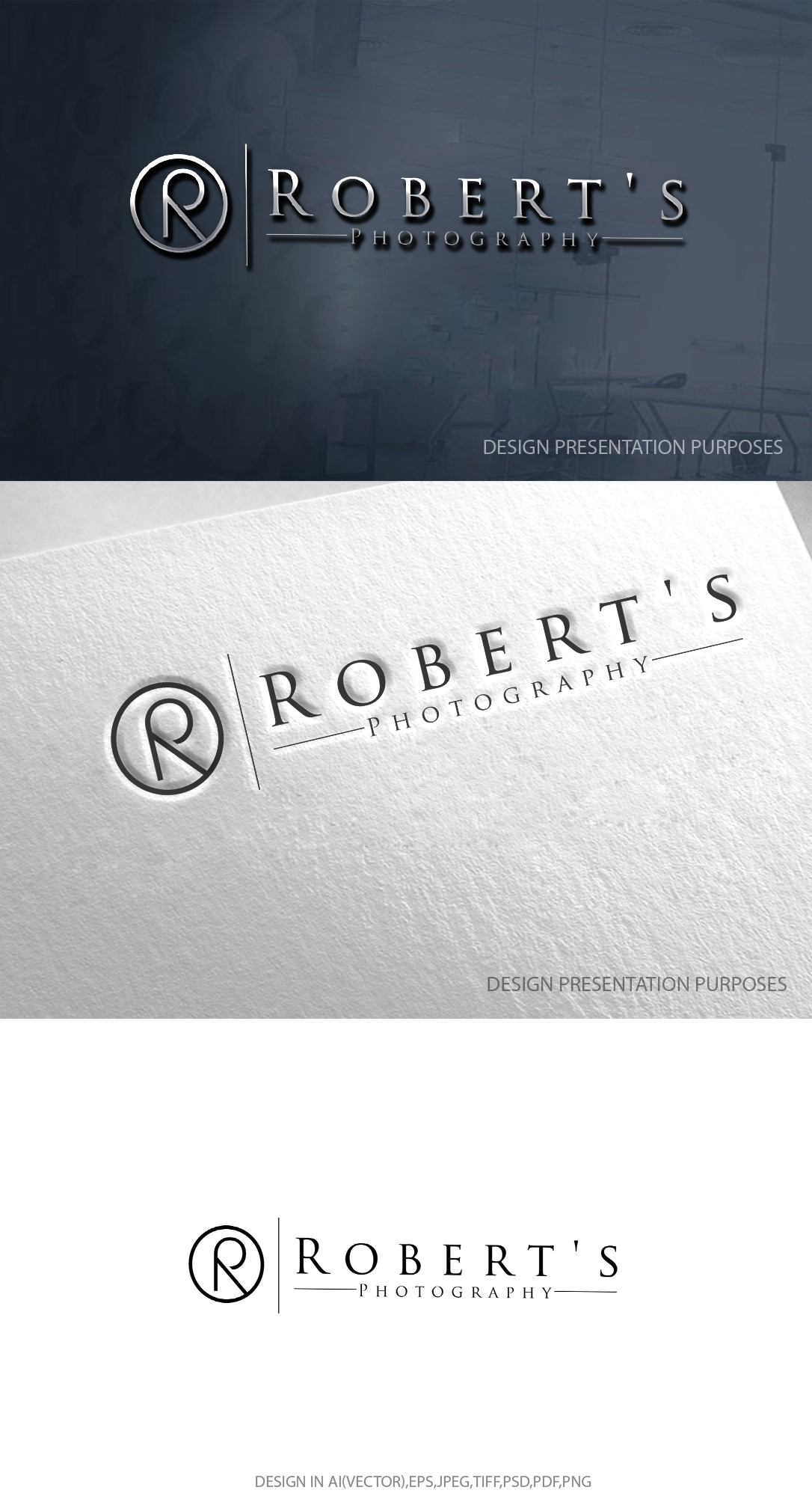 Logo Design by zebronicgraphic for Robert's Photography | Design #28096186