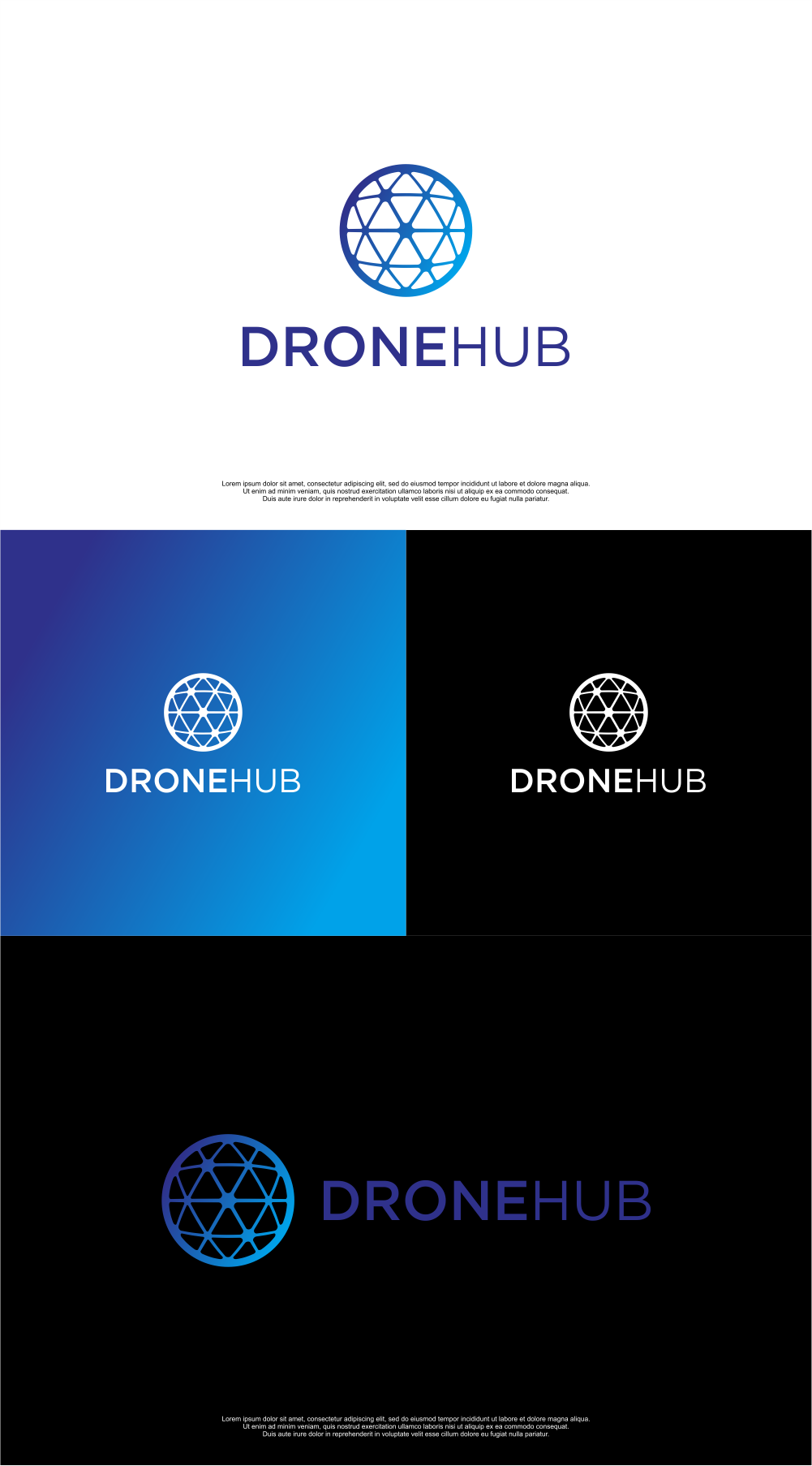 Logo Design by MASH Std for Drone Hub International Inc. | Design #28101143
