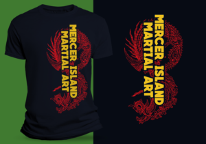 t-shirt design for a martial arts school | Diseño de Camiseta por SAI DESIGNS