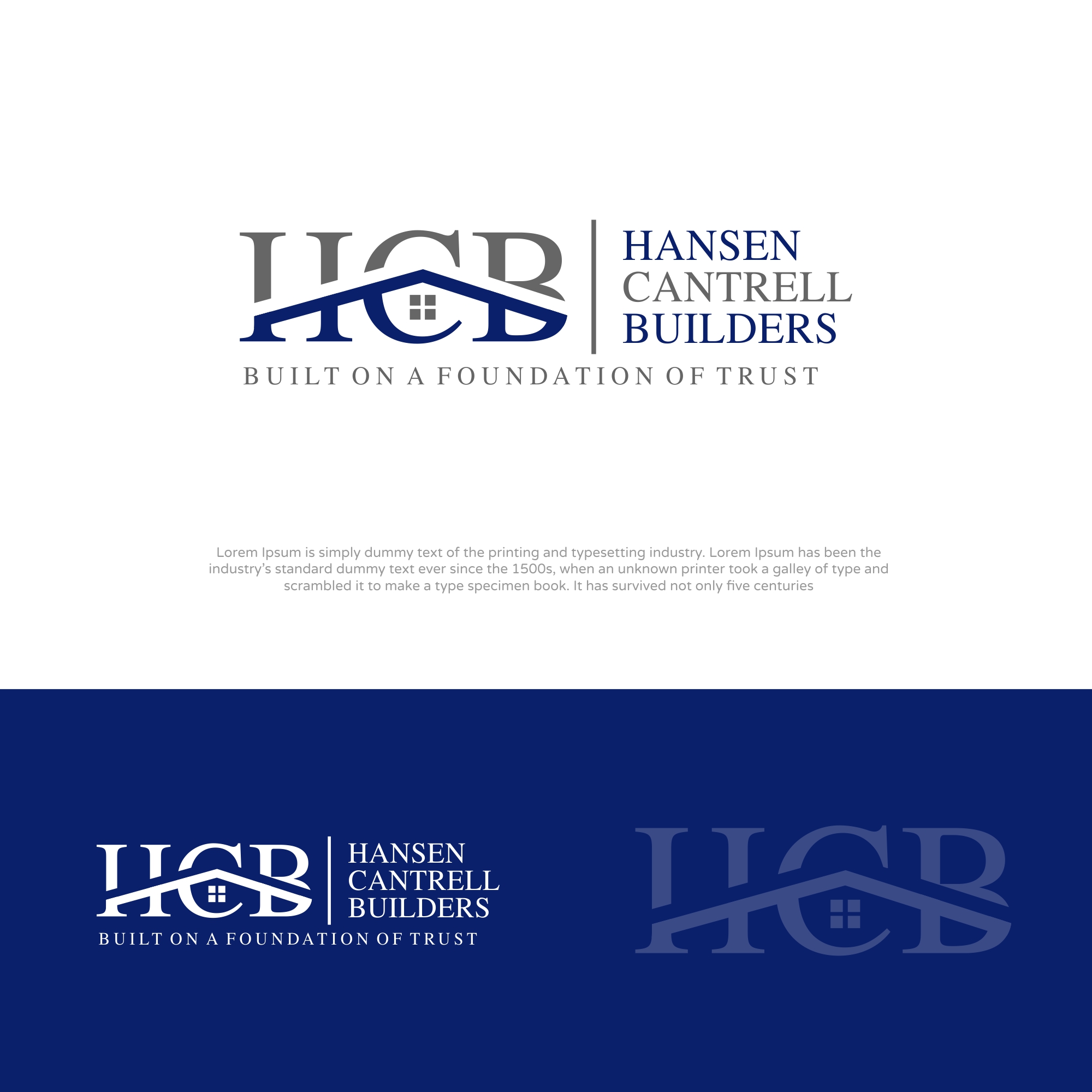 Logo Design by GetLogo for Hansen Cantrell Builders | Design #28102861