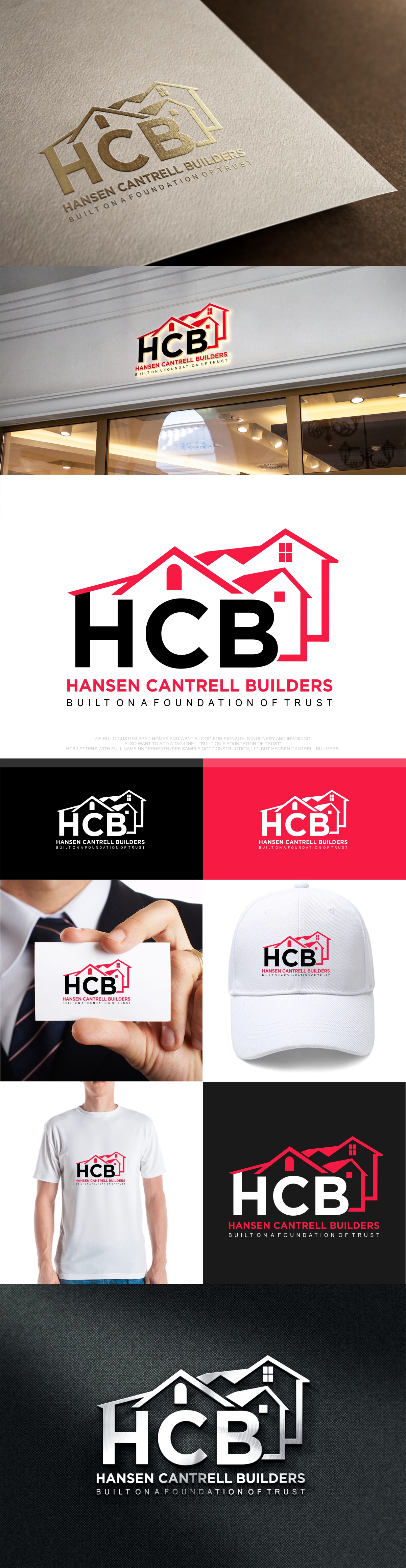 Diseño de Logo por fly  design para Hansen Cantrell Builders | Diseño #28114853