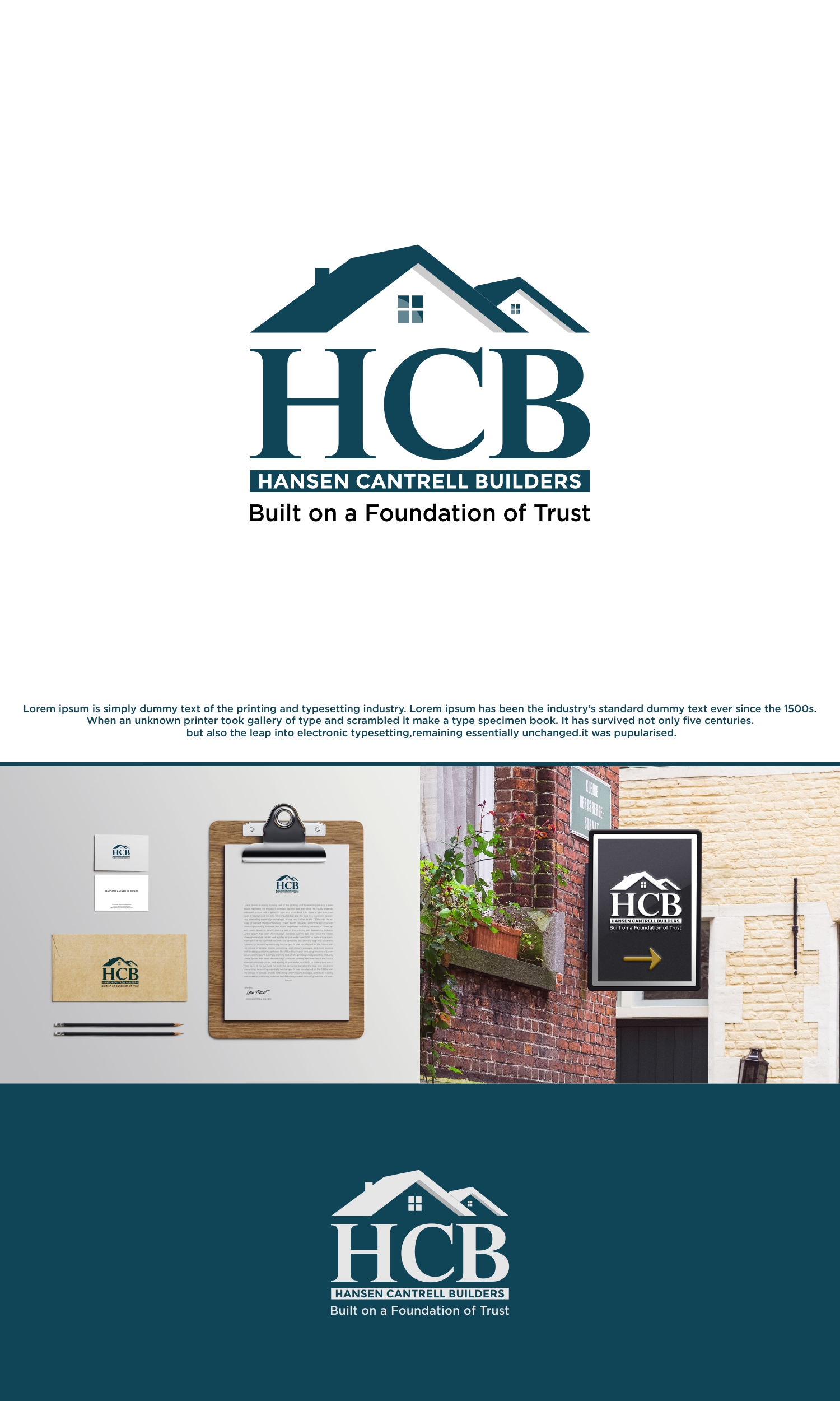 Logo Design by 2662 DESIGN for Hansen Cantrell Builders | Design #28103946