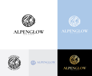 Alpenglow Hair Studio/Alpenglow-Beauty Within and Out | Logo Design by UsagiRabbit