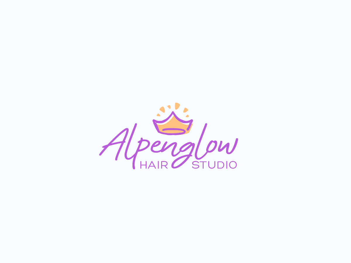 Logo-Design von Caribu inc für Alpenglow hair studio | Design #28121430