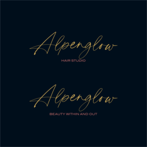 Logo Design by Jeferson HP for Alpenglow hair studio | Design: #28104988