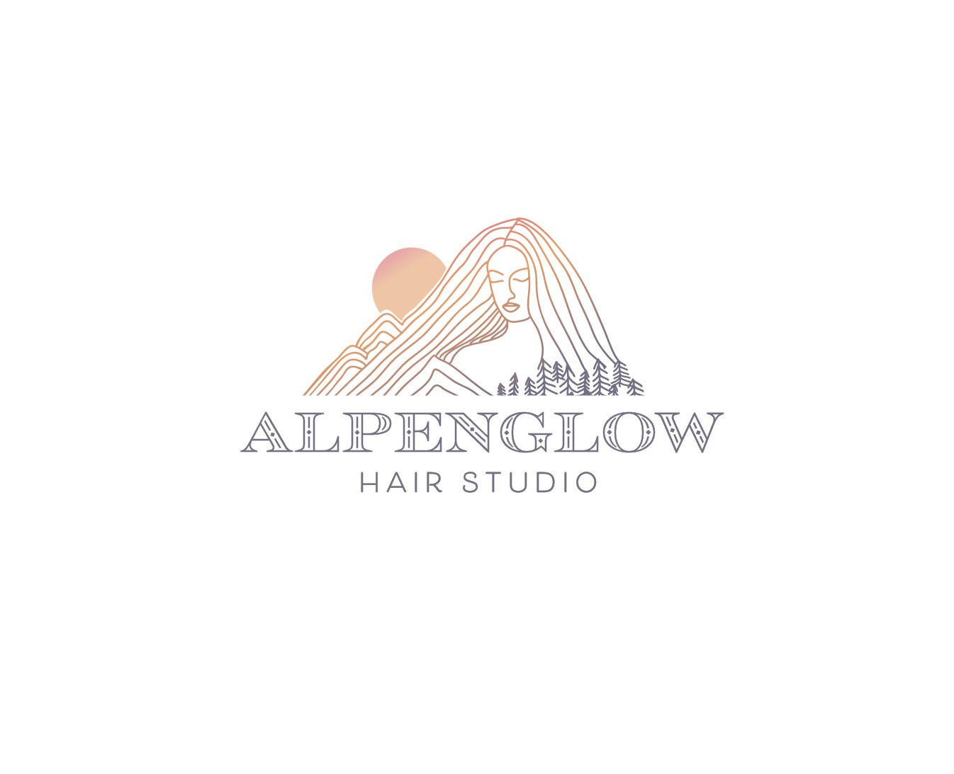 Diseño de Logo por Birdcage para Alpenglow hair studio | Diseño #28384152