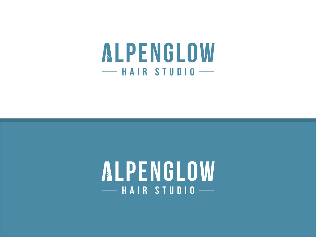 Logo Design by Atvento Graphics for Alpenglow hair studio | Design #28120155