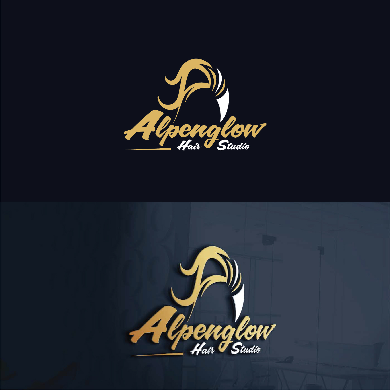 Diseño de Logo por Deziners Zone para Alpenglow hair studio | Diseño #28102813