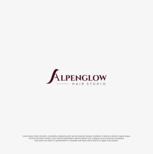 Logo Design by RICKY.T for Alpenglow hair studio | Design: #28121132
