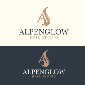 Logo Design by creative.bugs for Alpenglow hair studio | Design: #28104908