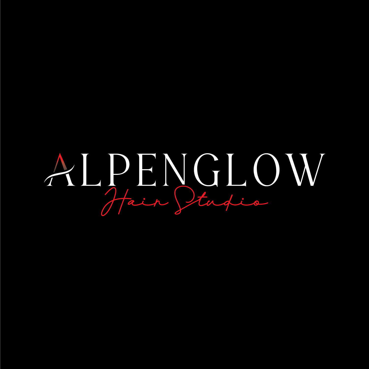 Logo Design by LAXMI DESIGNHUB for Alpenglow hair studio | Design #28102226