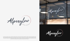 Logo Design by christianpoetoe for Alpenglow hair studio | Design: #28110246