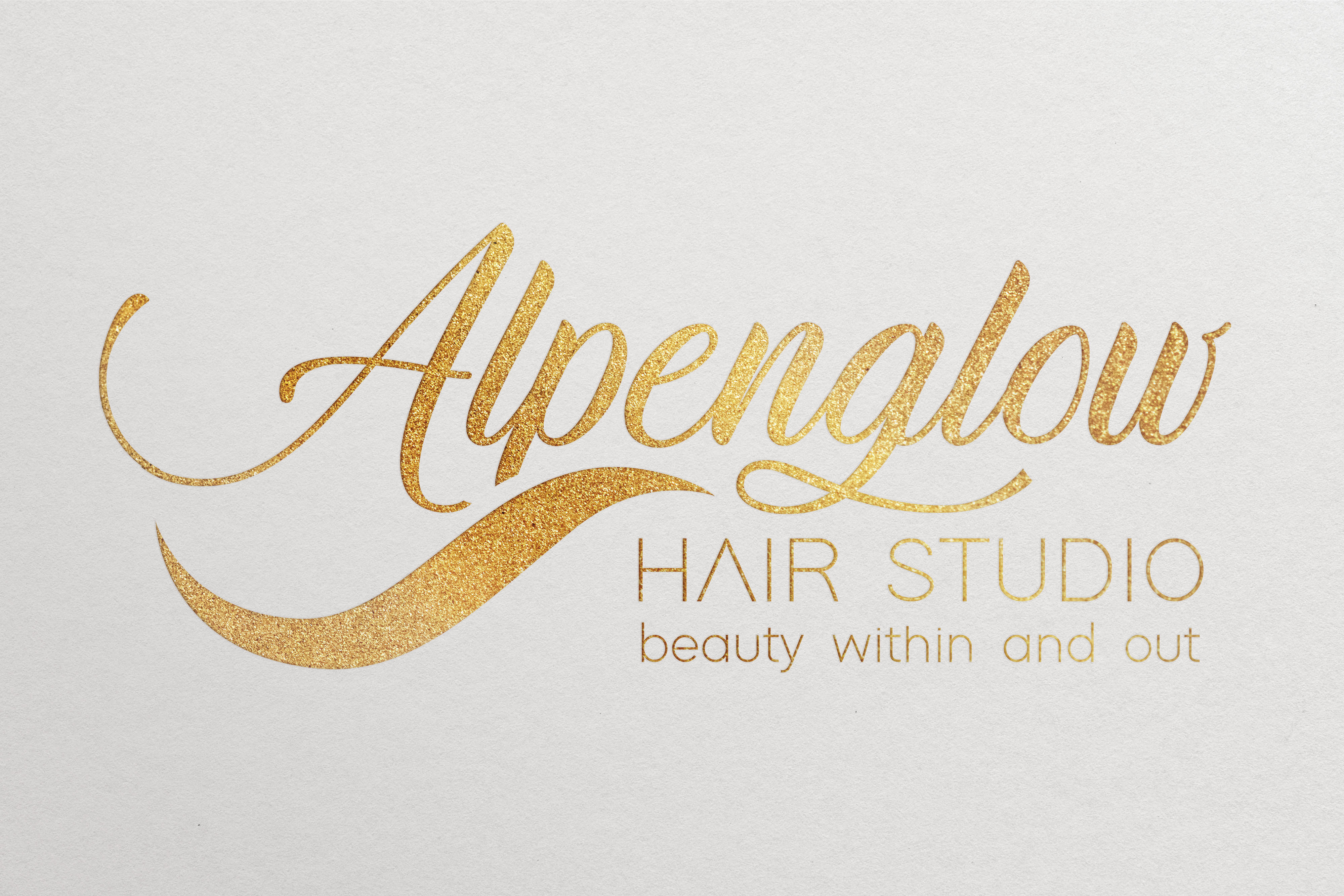 Diseño de Logo por A.STUDIO para Alpenglow hair studio | Diseño #28129602