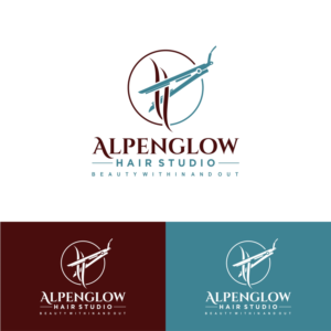 Alpenglow Hair Studio/Alpenglow-Beauty Within and Out | Logo Design by fly  design