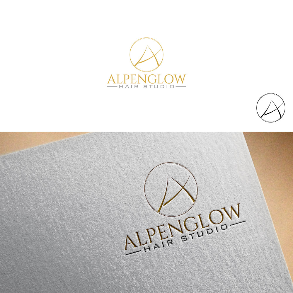 Diseño de Logo por Trident para Alpenglow hair studio | Diseño #28117022
