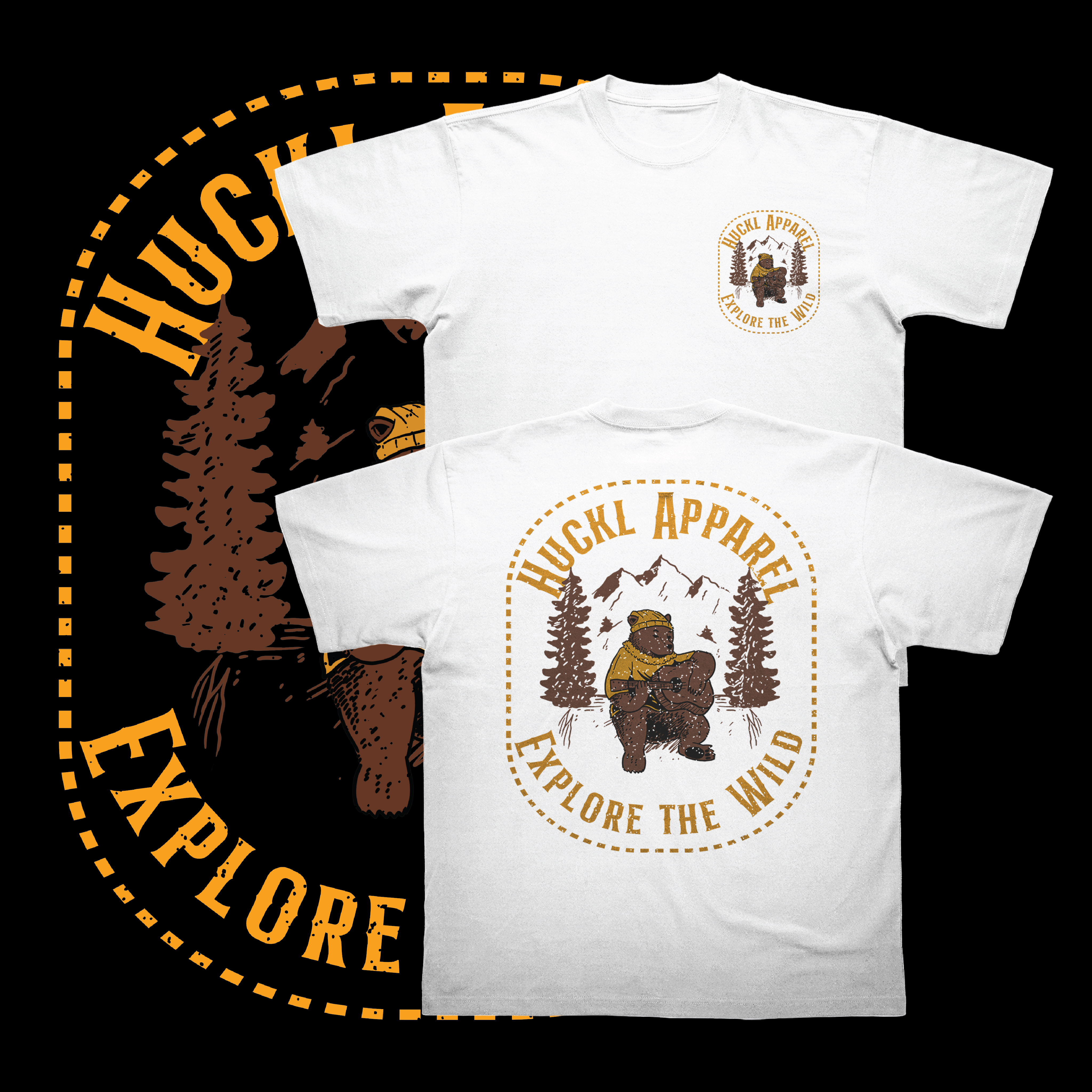 T-shirt Design by Rifqi 7 for Huckl Apparel  | Design #28106016