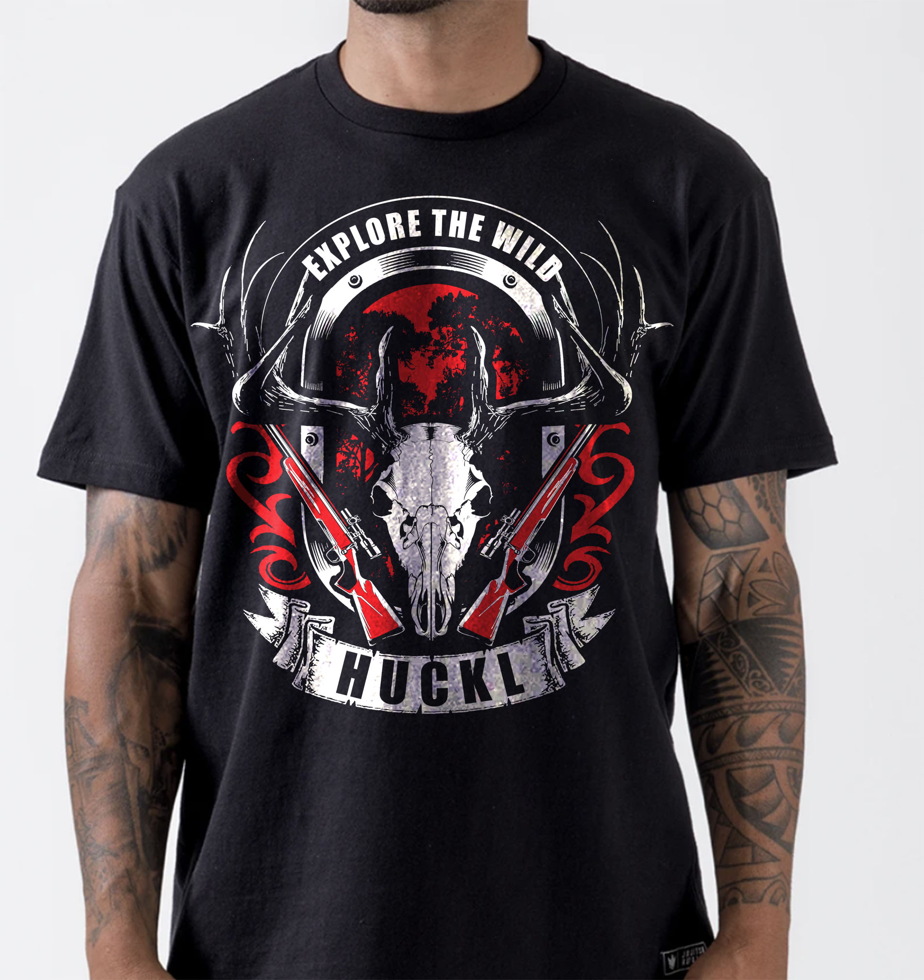 T-shirt Design by O_O NIZAL O_O for Huckl Apparel  | Design #28119973