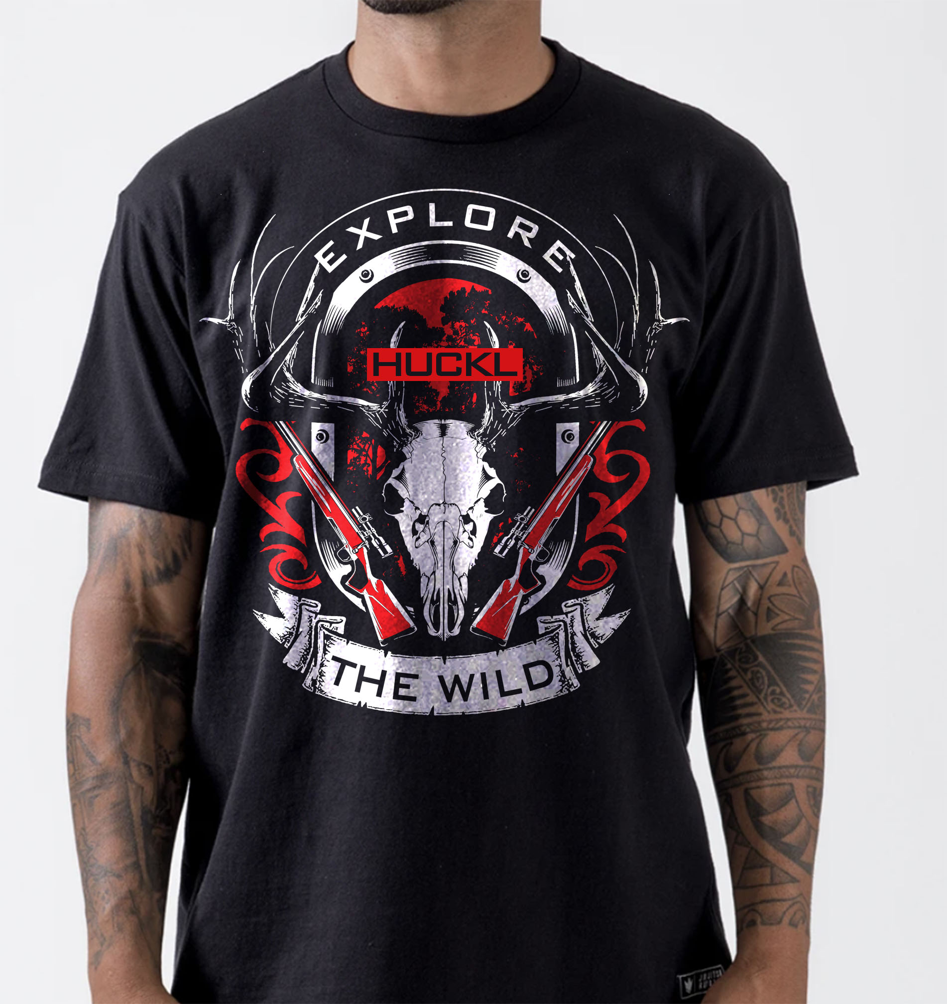 T-shirt Design by O_O NIZAL O_O for Huckl Apparel  | Design #28119981