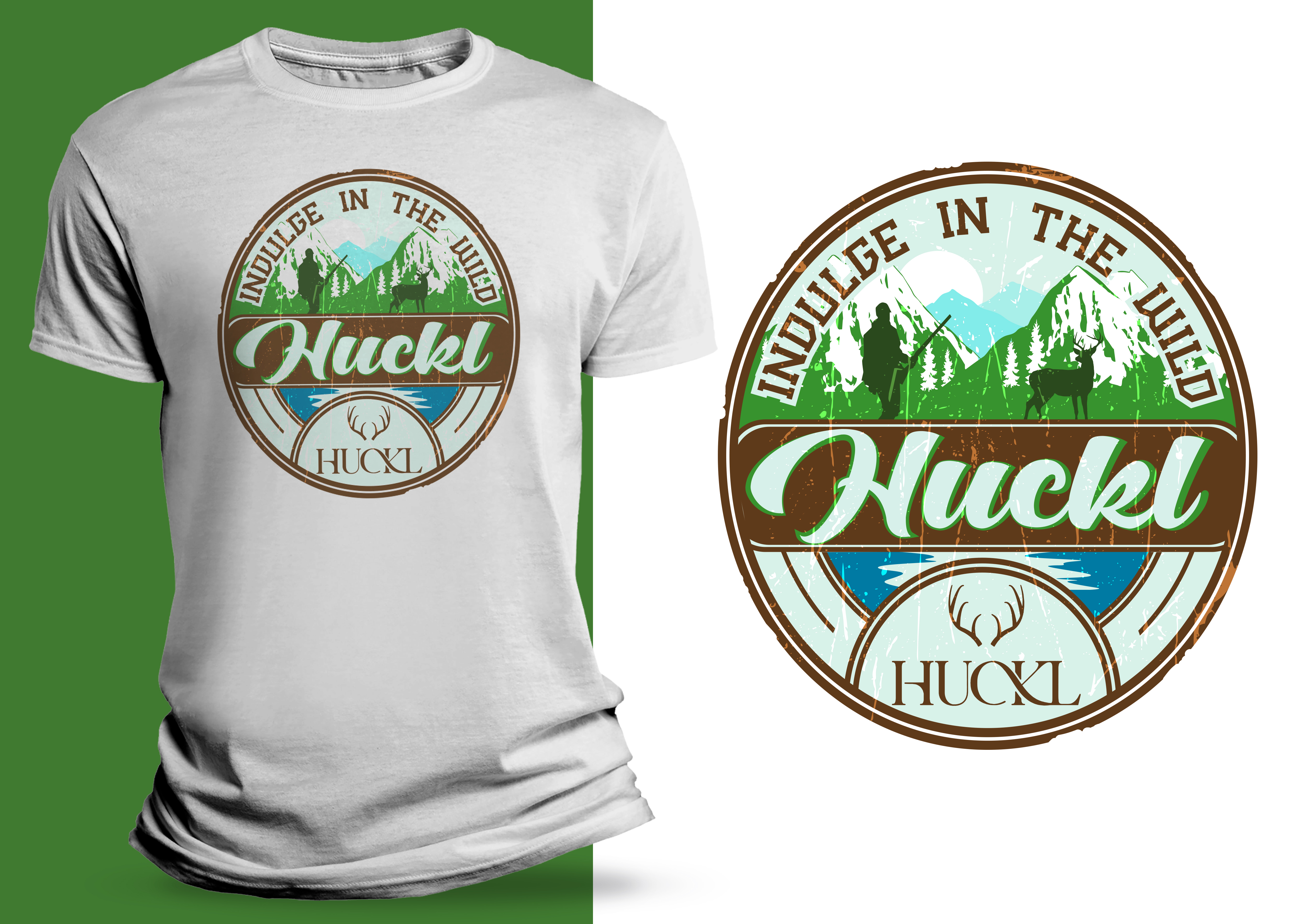 T-shirt Design by SAI DESIGNS for Huckl Apparel  | Design #28140270