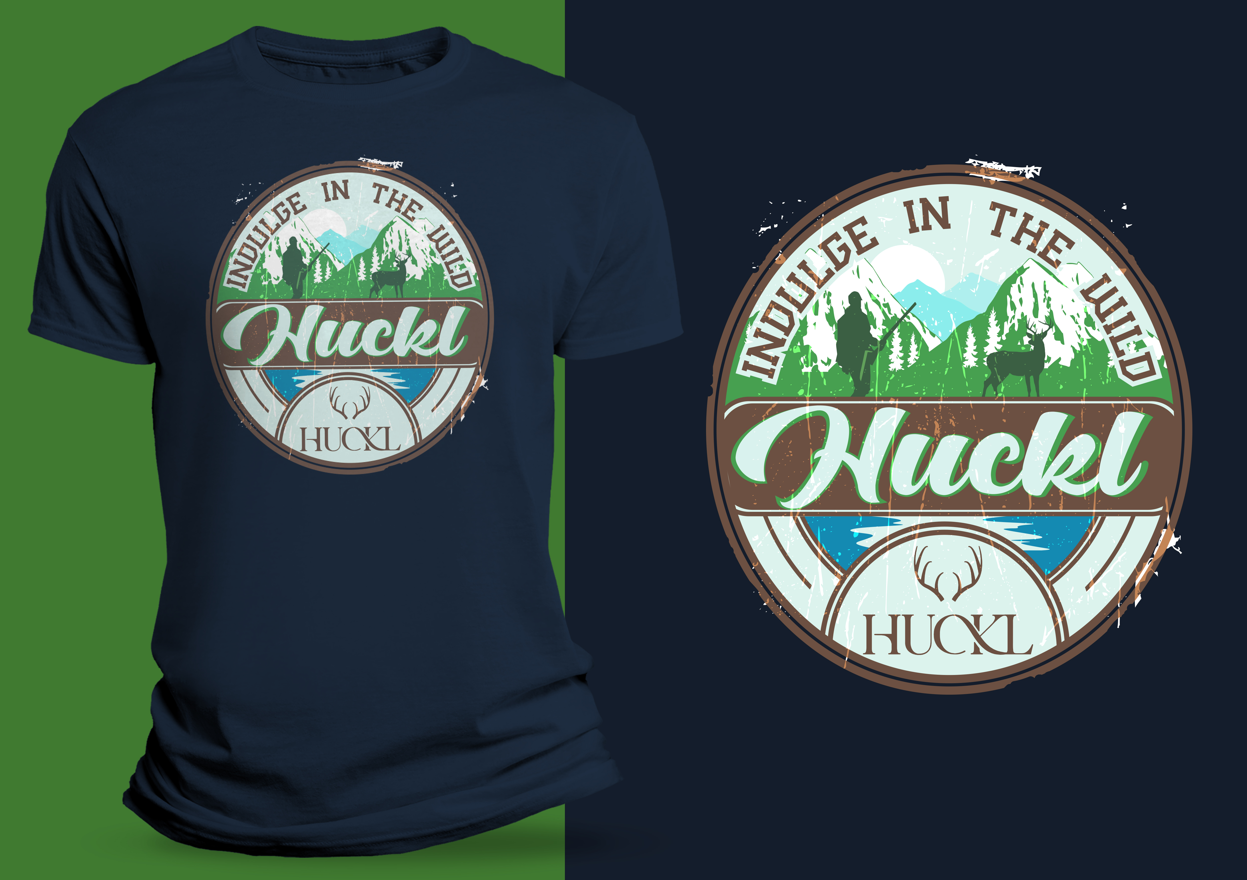 T-shirt Design by SAI DESIGNS for Huckl Apparel  | Design #28140271