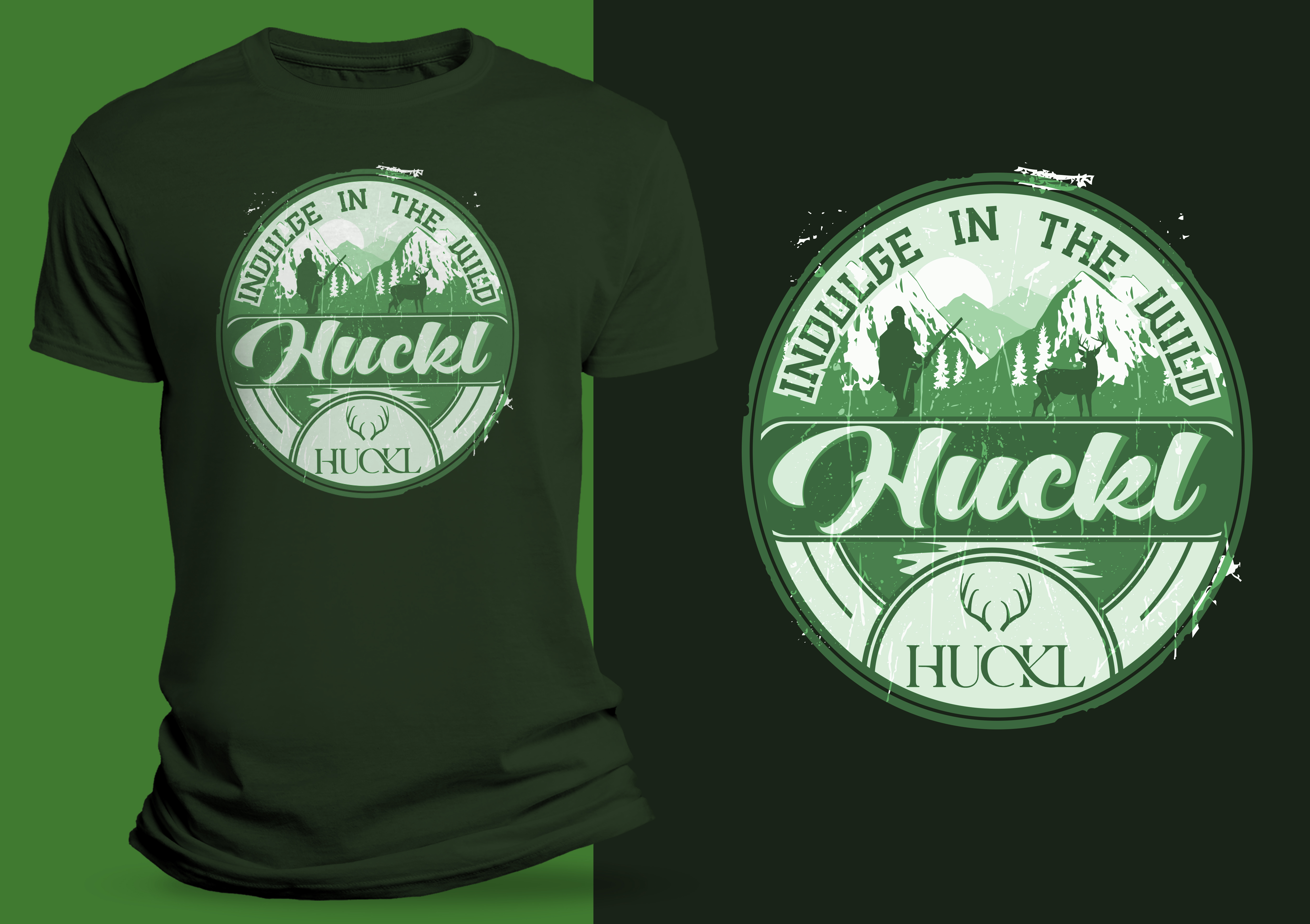 T-shirt Design by SAI DESIGNS for Huckl Apparel  | Design #28140272