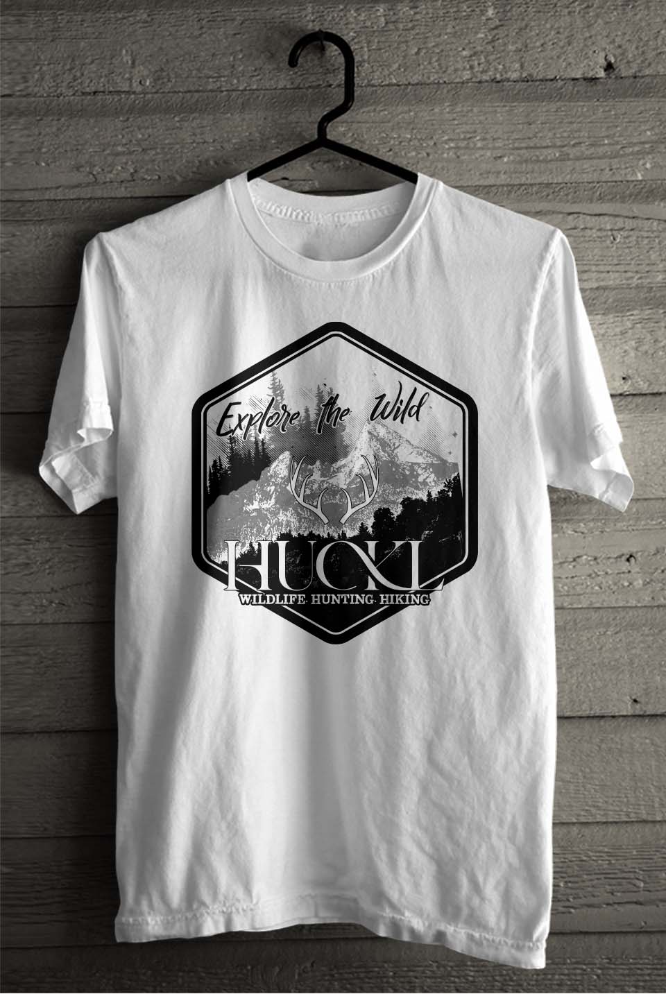 T-shirt Design by SATHIRA for Huckl Apparel  | Design #28124830