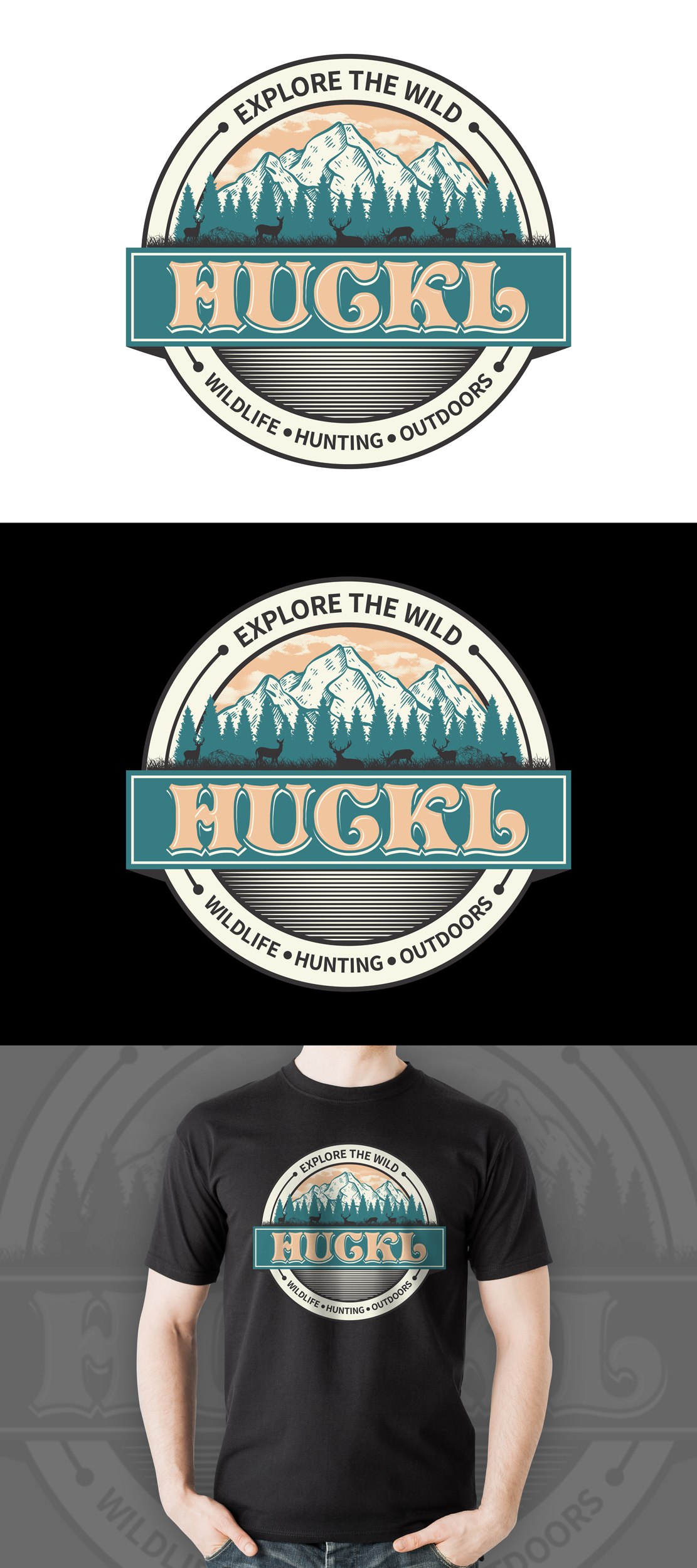 T-shirt Design by D'Mono for Huckl Apparel  | Design #28138364