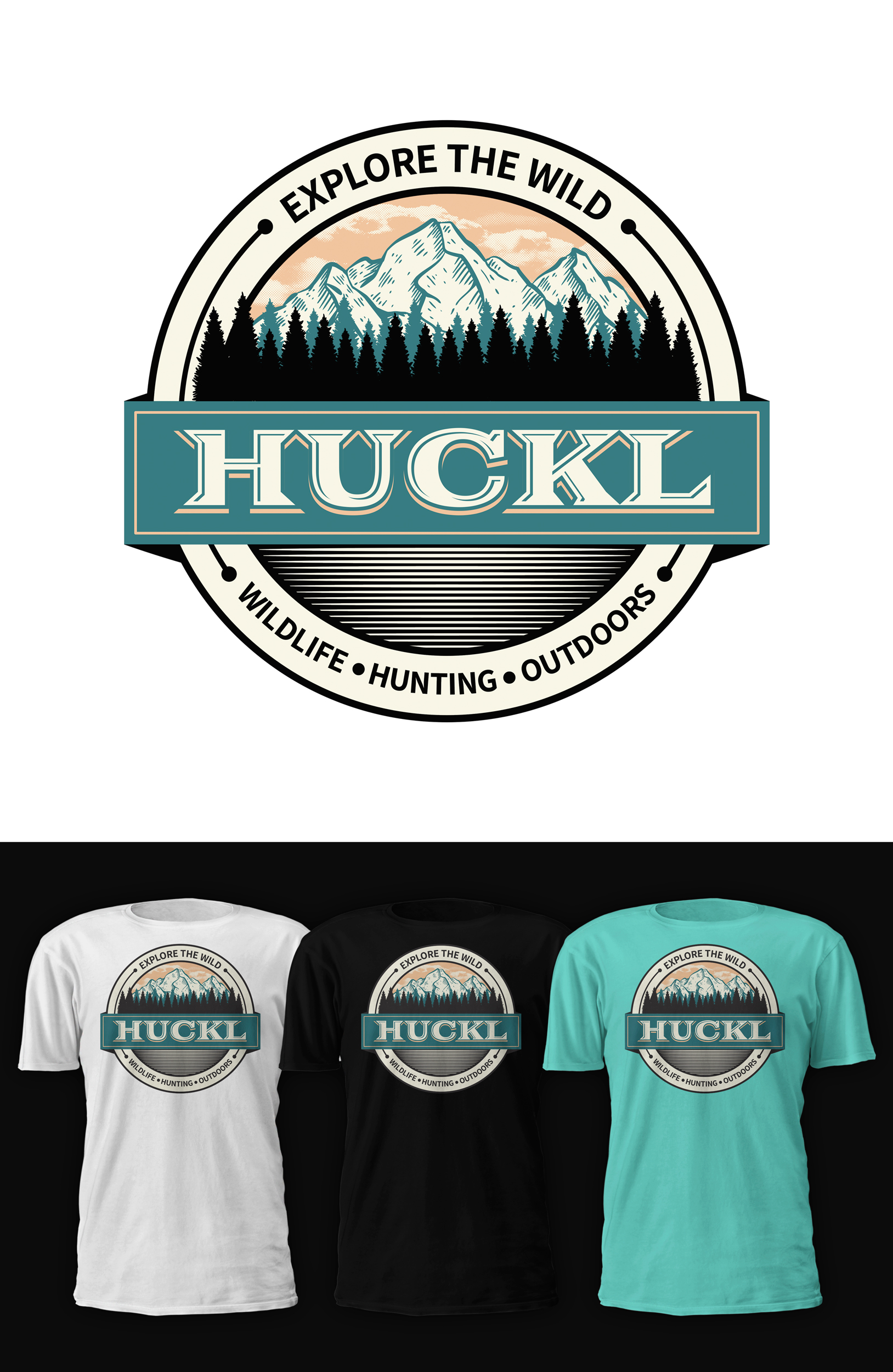 T-shirt Design by D'Mono for Huckl Apparel  | Design #28141791