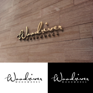 Logo Design by GODDREAMCREATION for Woodriver Woodworks | Design: #28106827