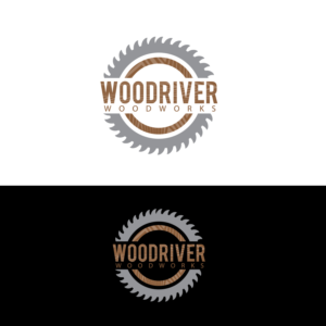 Logo Design by GODDREAMCREATION for Woodriver Woodworks | Design: #28110694